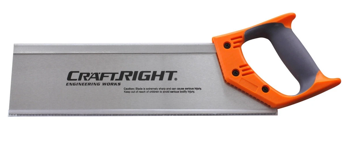 Craftright TENON SAW 933000350N 350mm Hardpoint Teeth Soft Grip Handle
