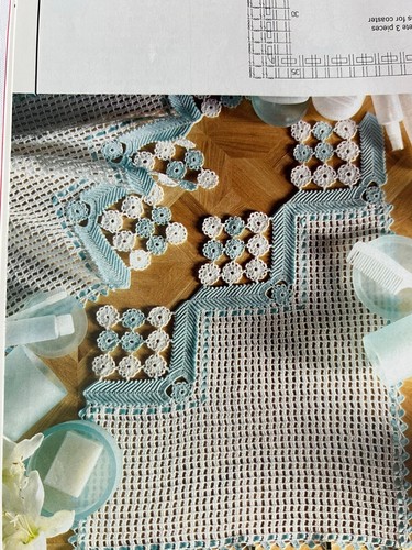 Magic Crochet # 122 Pattern Magazine October 1999 Christmas Doilies Daybed Cover - Picture 18 of 23