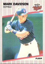 Mark Davidson 1989 Fleer #109 Minnesota Twins