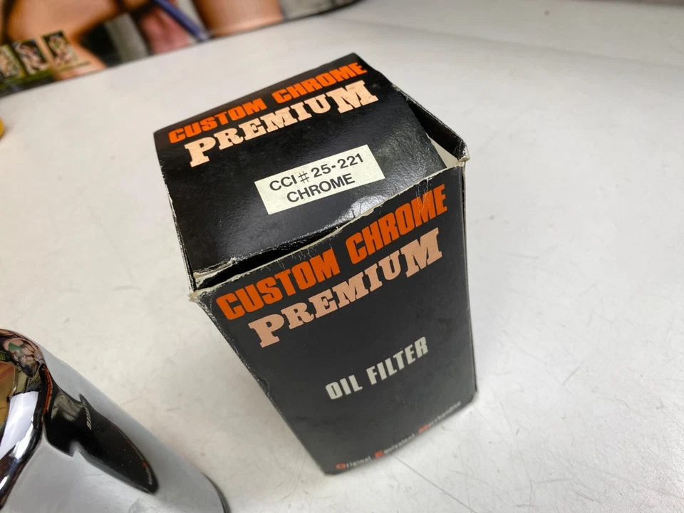 High-Performance🔥Custom Chrome Touring Softail Dyna Oil Filter Extra Long CCI - Image 3 of 4
