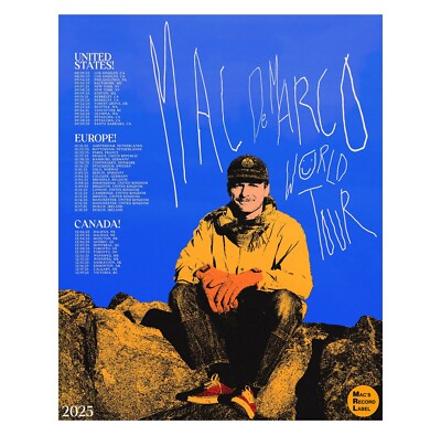 Mac DeMarco World Tour 2025 Poster
