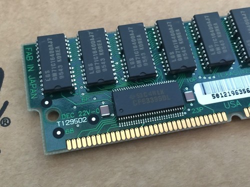 NEW , Texas Instrument TI29502 ,Z496SUN72-80LC, 32mb EDO Memory SIMM, 68-pin - Picture 2 of 8