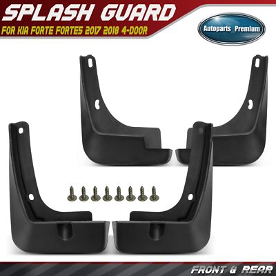4x Front & Rear Mud Flaps Splash Guards Fender for Kia Forte Forte5 2017 2018