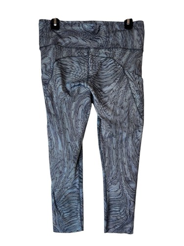 Lululemon Fast Free Leggings Size 10 Women Rise Crop Pockets Multicolor - Picture 4 of 9