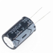 2pcs 3300uF 25V 3300MFD 25Volts 13 25mm Radial Aluminum Electrolytic Capacitors
