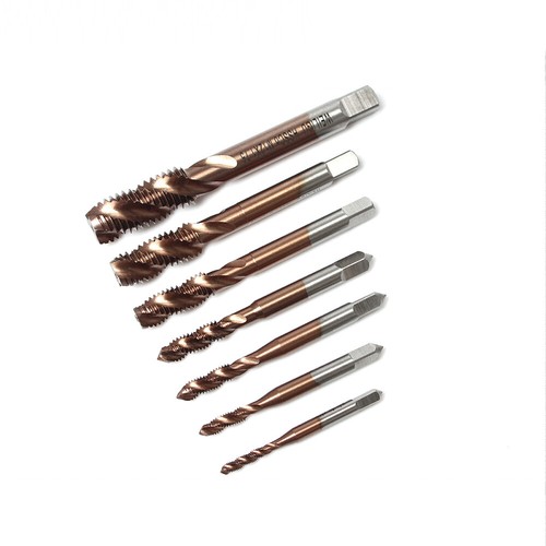 HSS Spiral Flute Point Machine Thread Tap Drill Bit Set TiN HSS-Co Cobalt M2-M12 - Picture 11 of 62