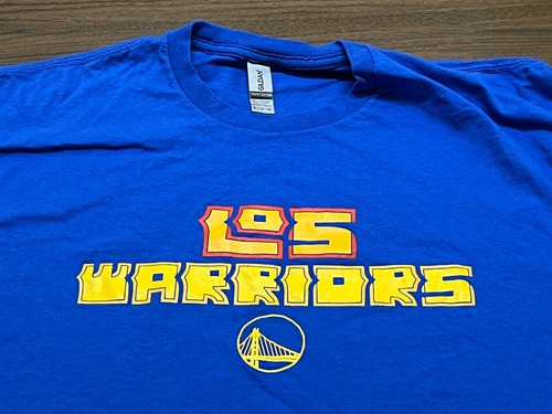 2023 Golden State Warriors “Los Warriors” Men’s Blue SGA T-Shirt - XL - Picture 2 of 2