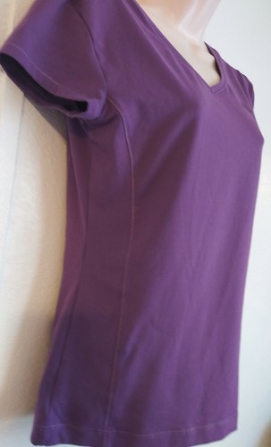Women's Adidas Ultimate Tee, Violet, Purple, V Neck, Athletic Top, Size S - Picture 7 of 7