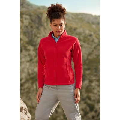 Ladies Fruit Of The Loom Full Zip Fleece Jacket Casual Work Wear Designer Coat