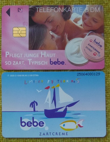 Telefonkarte Deutschl O 1040 v.06.95 bebe Zartcreme - voll (31-22)