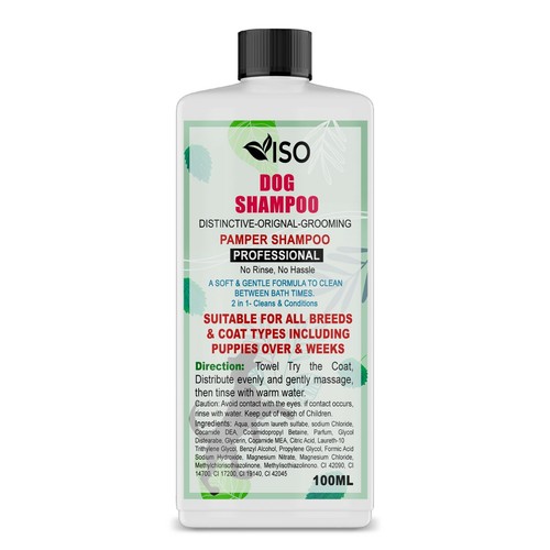Dog Shampoo Natural Puppy Shampoo Cologne Grooming Healthy Shiny Coat UK - Picture 4 of 5