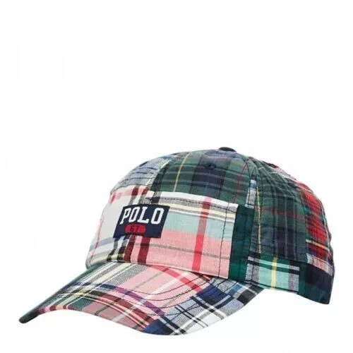 Polo Ralph Lauren Big Pony Chino Ball Cap in bianco e nero prezzo consigliato £ 55.