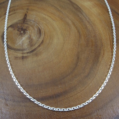 Solid 925 Sterling Silver Italian Men's Anchor / Cable Link Chain, Made in Italy - Picture 17 of 21