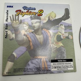 Virtua Fighter 2 Not For Resale Sega Saturn 1996 Disk With Sleeve