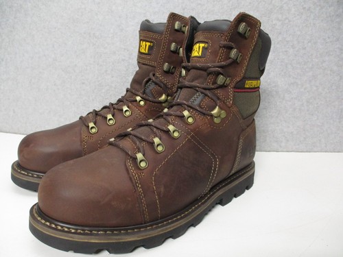 Caterpillar Alaska 2.0 Brown 8" CAT Waterproof Steel Toe Boots Mens Sz 11 Wide - Picture 2 of 8