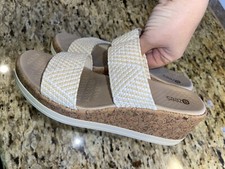 Bzees for Lifestride Women's Resort Wedge Sandal Size 8
