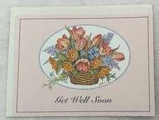 Get Well Soon Greeting Card + Envelope - 1993 Gibson Greetings