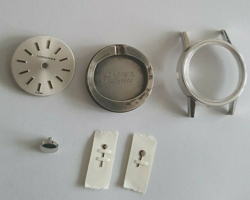 Longines Case Number 9215-5602 For Caliber 5602 + Dial + Hands + Crystal + Crown - Picture 2 of 12