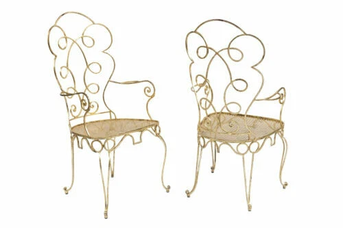 Fauteuil du XXe siècle en fer forgé