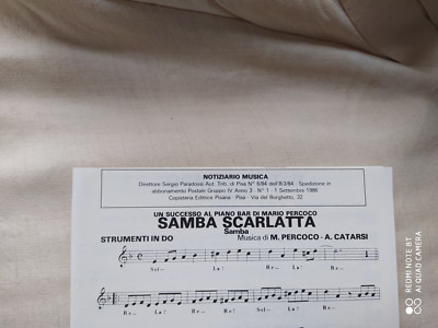 MARIO PERCOCO ''SCARLET SAMBA'' - F. FILICE - E. DE LIO ''IL TUO TEMPO'' - 1986 -