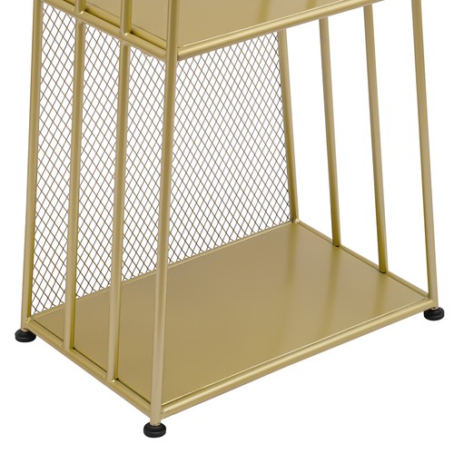 4-Tier Cactus Bookcase Storage Organizer Metal Ladder Bookshelf Cute Bookshelves - Picture 11 of 17