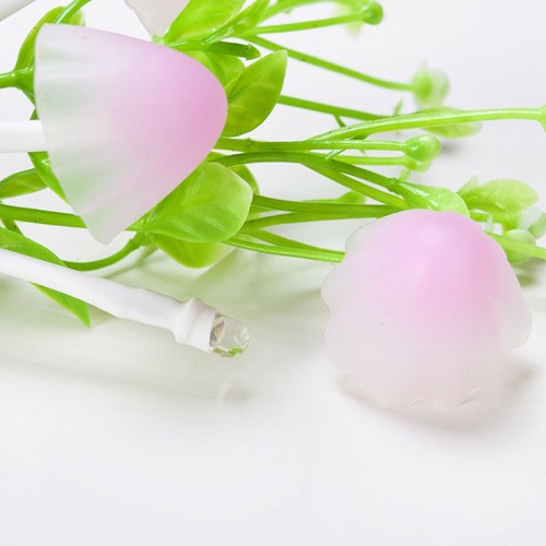 2 Pack Romantic Colorful Sensor LED Mushroom Night Light Wall Lamp Home Decor US - Picture 7 of 12