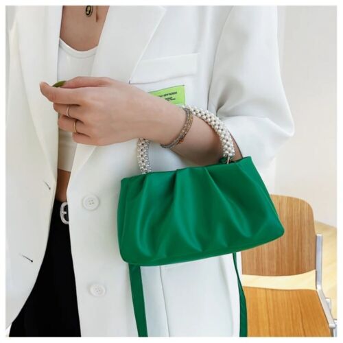 Solid Women Dinner Clutch Purse Luxury Design Ladies Square Shoulder Bags - Picture 7 of 16