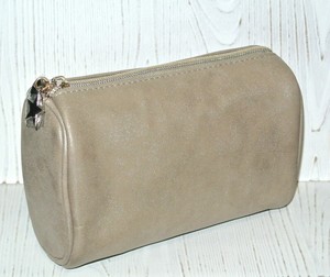 Details About Bareminerals Makeup Bag Gray Shimmer Zip Cosmetic Pouch Bare Minerals