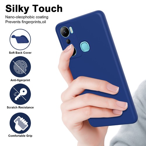 Für Infinix Hot 12 Pro, Luxus stoßfest flüssig weich TPU Silikon Etui Abdeckung - Bild 6 von 17
