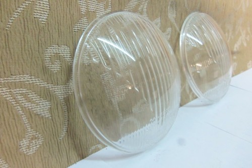 2 NOS HELLA 130mm FOG SPOT LIGHT LENSES Classic BMW Isetta PORSCHE VW MERCEDES - Bild 2 von 7