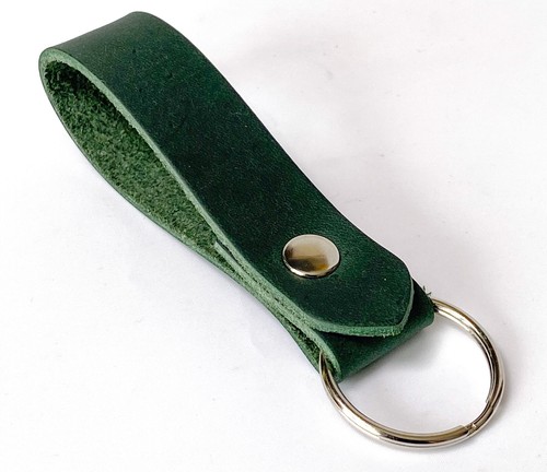 Leather Keyring 8 Colours Matt finish Key Strap Keyfob Key Holder - Picture 12 of 21