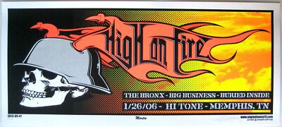 #ad High On Fire Concert Poster Memphis 2006 $42.25