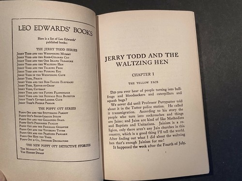 Jerry Todd and The Waltzing Hen, Leo Edwards - 1925 - HC Book - Picture 9 of 12