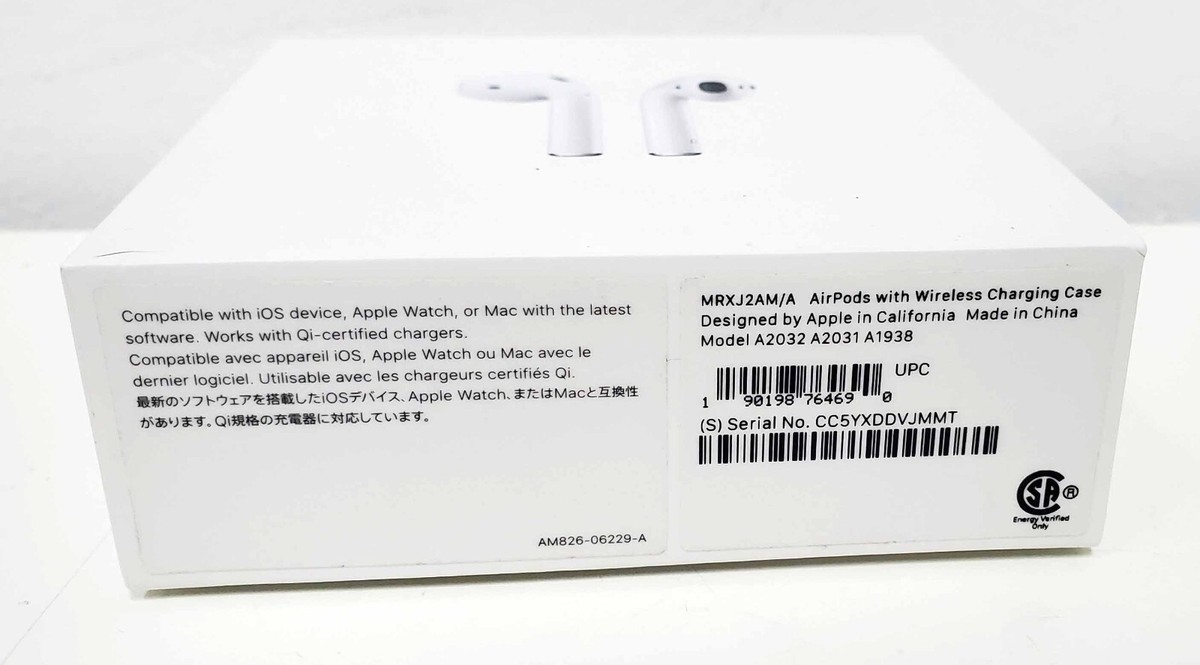 Apple AirPods 2nd Generation Empty Retail Box Only with