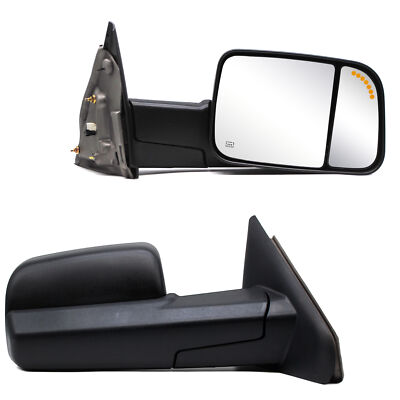 Upgrade Towing Mirrors for 2003 Dodge Ram 3500 Power Heated Arrow Light LH RH