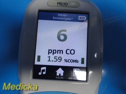 2017 CoVita Micro+ Smokerlyzer CarbonMonoxide (CO) Monitor Breath Analyzer~37553 - Picture 2 of 22