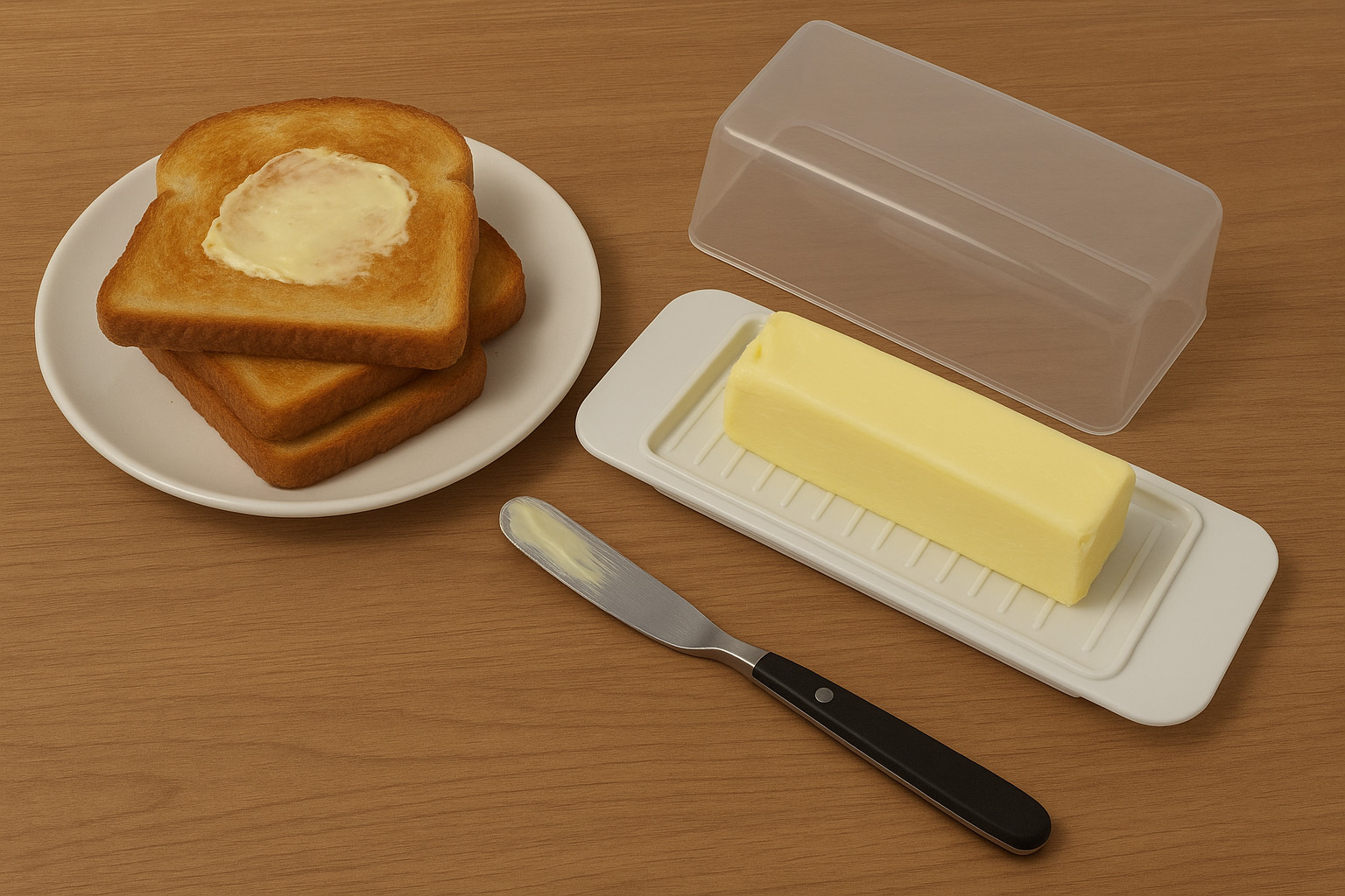 Butter Dish with Lid & Handles – Fits East & West Coast Butter Sticks