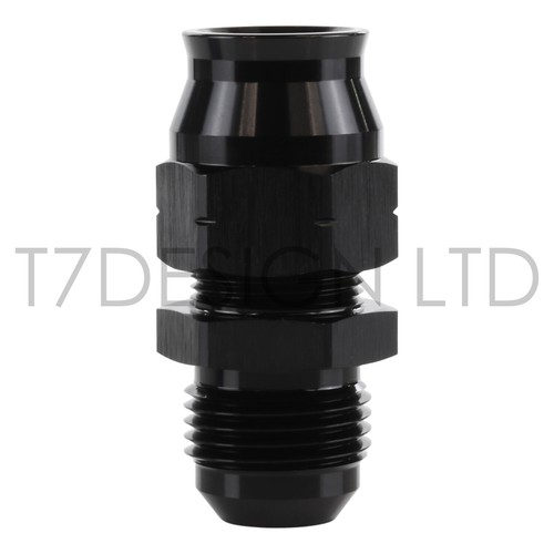 AN -6 (AN6 AN06 6AN) 5/16" Hardline Straight Male Swivel Seal Fitting Black - Picture 1 of 4