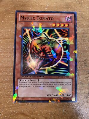 🔥YuGiOh Duel Terminal 6 Parallel Rare Mystic Tomato NM DT06-EN005
