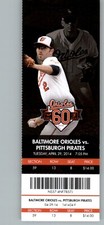 Pittsburgh Pirates vs Baltimore Orioles 4/29/2014 Full Ticket - J.J. Hardy