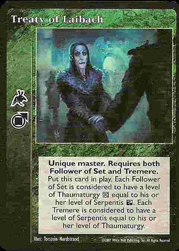 Treaty of Laibach - Master - Vampire VTES - Imagen 1 de 3