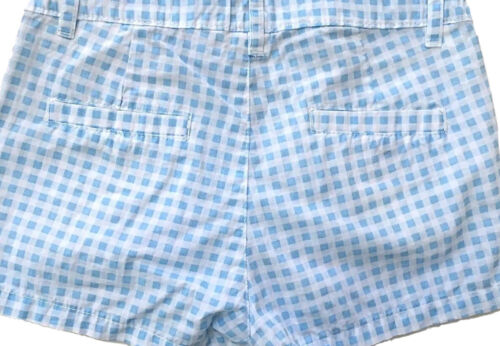 Pantalones Cortos H&M Niñas con Cuadros y Cuadros Plisados Azul Claro y Blanco Talla 2-3 - Imagen 2 de 2