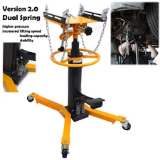 1300lbs 0.6T 2 Stage Hydraulic Transmission Jack w/ 360°Swivel Wheels Lift Hoist