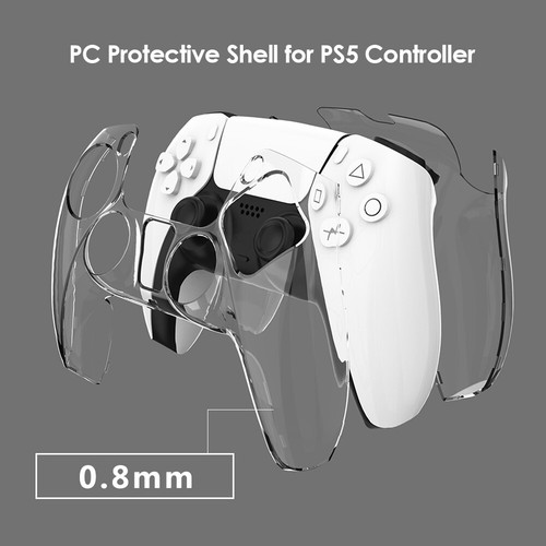 Housse de protection transparente en PC pour contrôleur PS5 - Photo 3/7