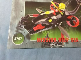 Lego Instruction Manual Alpha Team 4797 Ogel Mutant Killer Whale No Bricks 