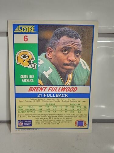 1990 Score Football Complete your set!  Card numbers 1 to 170 - Bild 9 von 337