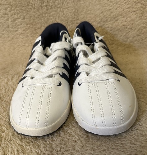 K-SWISS Classic Toddler Shoes Sneakers White Blue 53643-146 Unisex Kids Size 3M - Picture 2 of 9