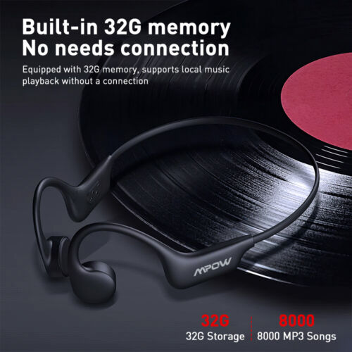 Mpow Bone Conduction Headphones Bluetooth 5.3 Swimming Earphones 32GB MP3 Player - Picture 7 of 15