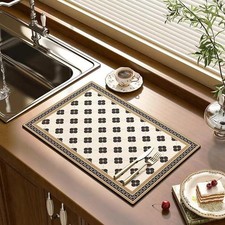 Dish Drying Mat,20"x16" Non-slip Rubber Backed Ultra Absorbent Ultra Absorben...
