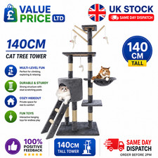 Large Cat Tree Activity Centre Multilevel Scratching Post Kitten Climbing Tower